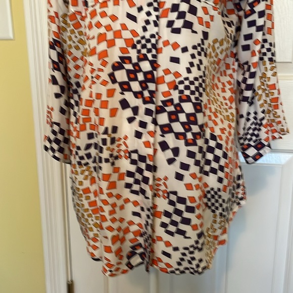 CAbi Multicolor Button Down Shirt w/ Convertible Sleeves - Picture 3 of 9